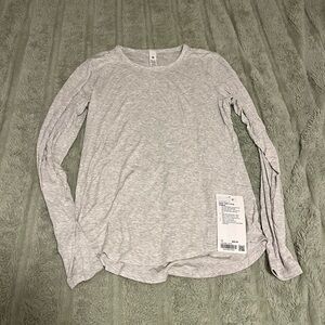 lululemon athletica Gray Long Sleeve Tee